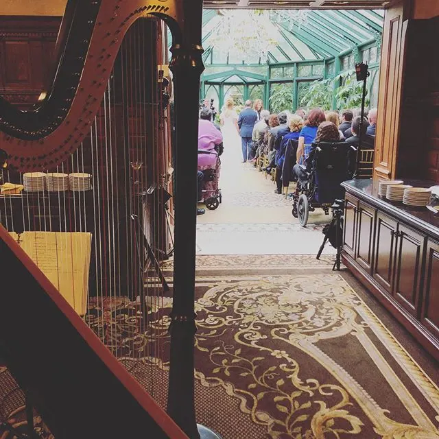 Busy day, two happy couples, congratulations! 🎉🍾🎊 #oandeband #lvertalent #singingharpist #weddingmusic #weddingband #nyc #nj #jazz #pop #classical #ceremonymusic