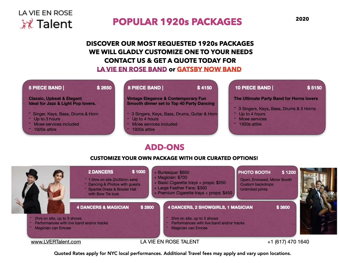1920s packages