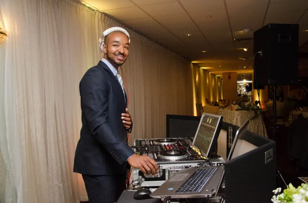 DJ at a wedding reception