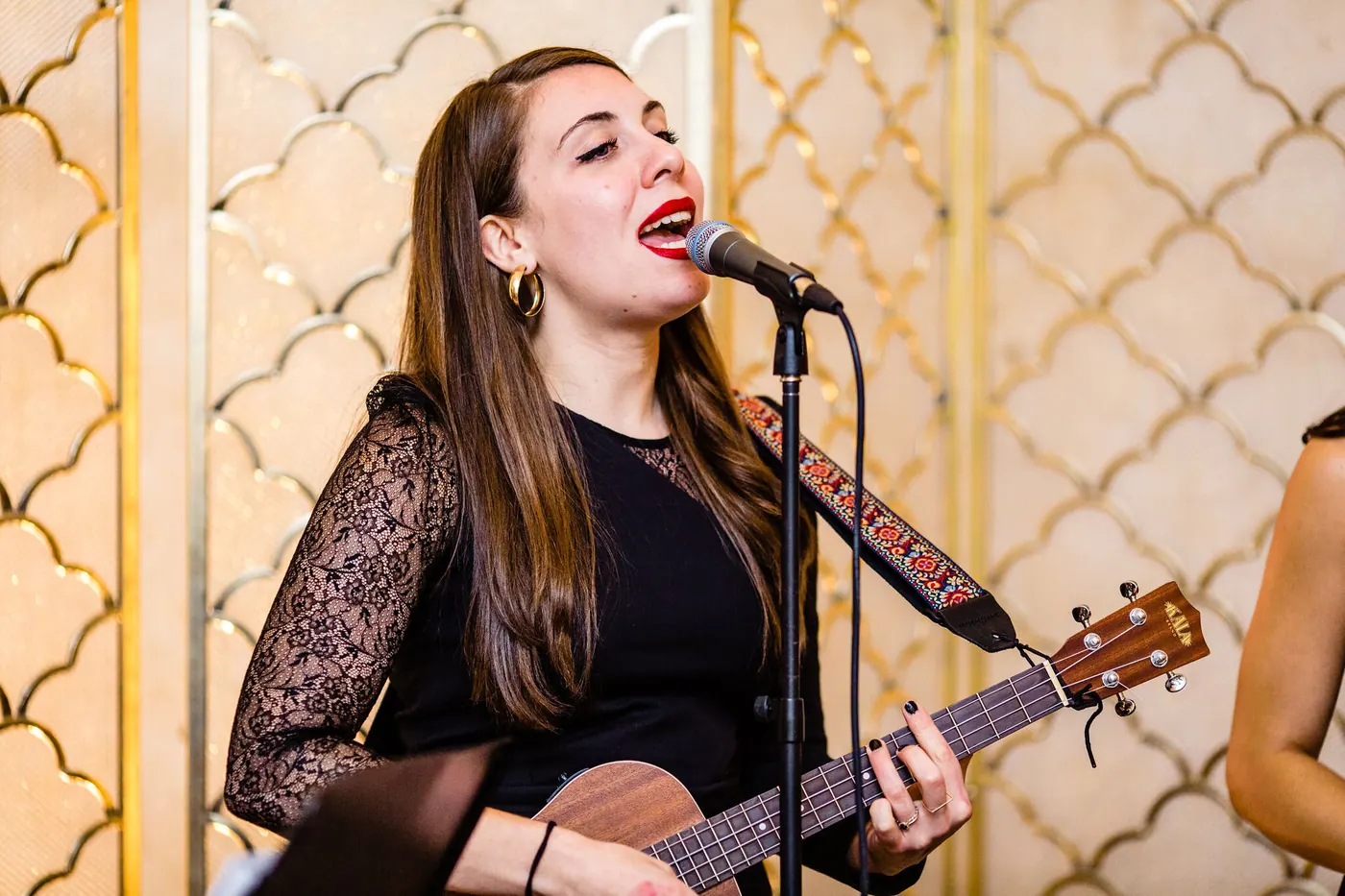 Live music at a wedding